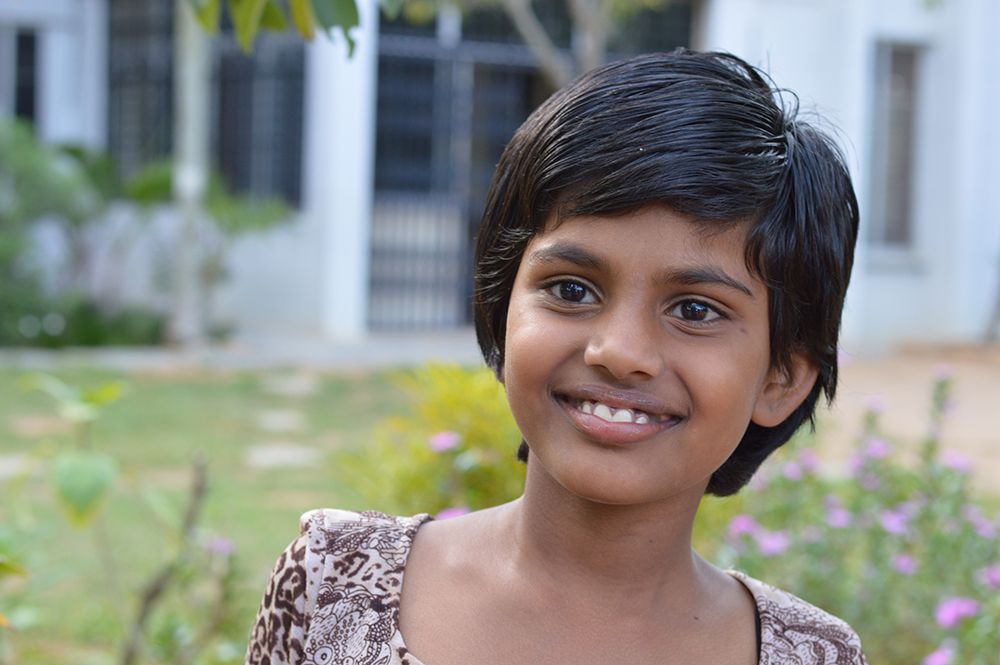 Mamtha, a student at Sahasra Deepika Institute.